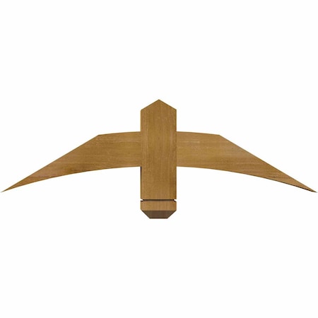 Ekena Millwork Bellingham Rough Sawn Timber Gable Bracket, Western Red Cedar, 36"W x 10"H x 4"D x 4"F, 7/12 Pitch GBW036X10X0404BEL00RWR